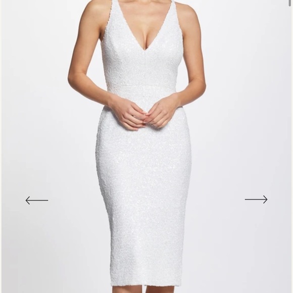 open lace back dress Dress The Population Courtney Midi Dress main image 1